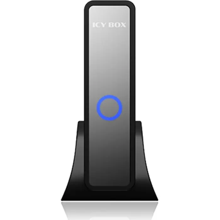 ICY BOX IB-382H-C31, drive housing (black, for 1x HDD/SSD with USB 3.2 (Gen 2) Type-C connector and USB hub)