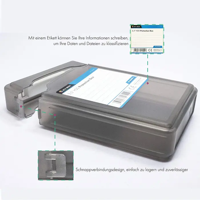 ICY BOX IB-AC602b-6 protective housing, protective cover (6 pieces)