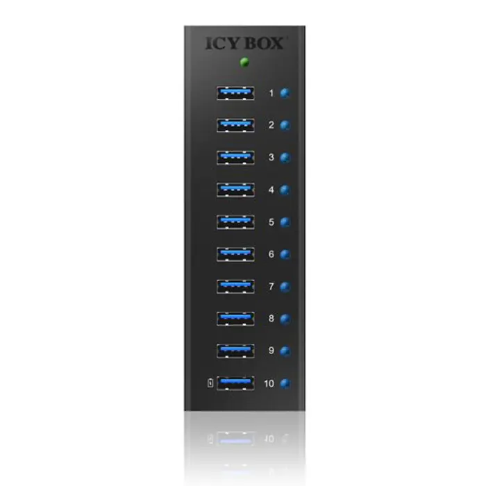 ICY BOX IB-AC6110 - HUB USB 3.0 10-ports