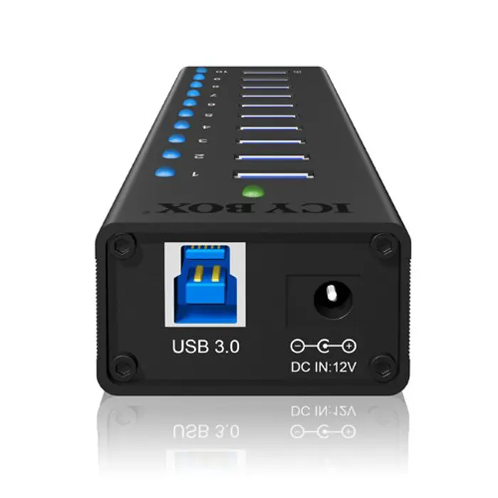 ICY BOX IB-AC6110 - HUB USB 3.0 10-ports