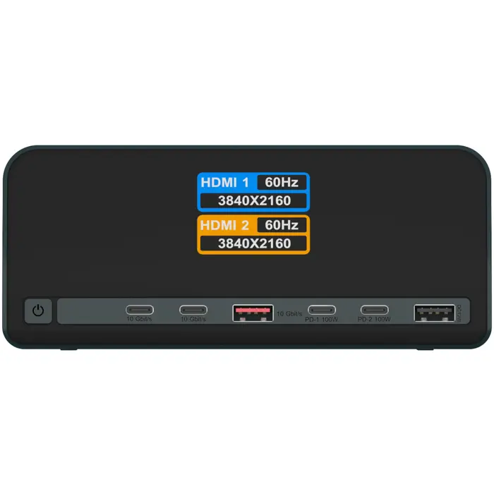 Icy Box IB-DK2300-CH (anthracite, with LCD display)