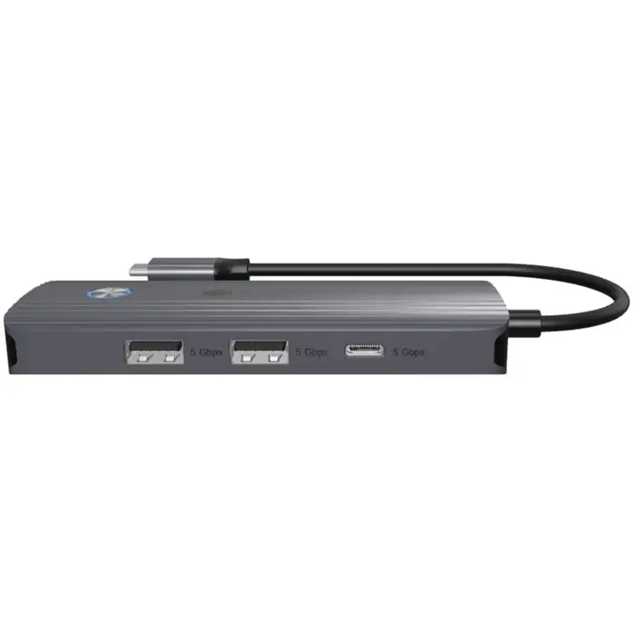 Icy Box IB-DK4081-SO (aluminum, PD, HDMI, USB-C, USB-A)