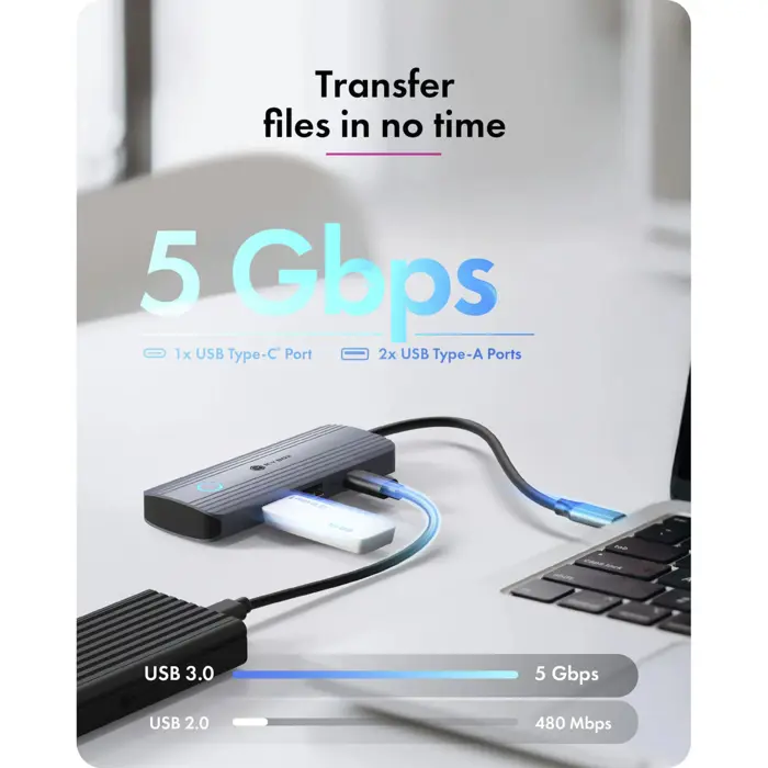 Icy Box IB-DK4081-SO (aluminum, PD, HDMI, USB-C, USB-A)