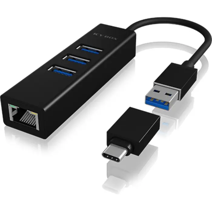 ICY BOX IB-HUB1419-LAN - 60844
