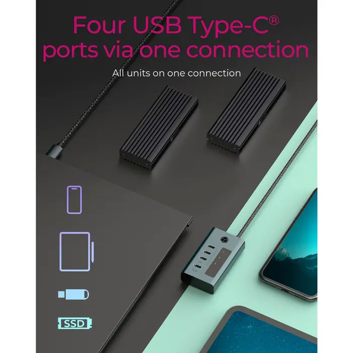 ICY BOX IB-HUB1454-C31, USB hub
