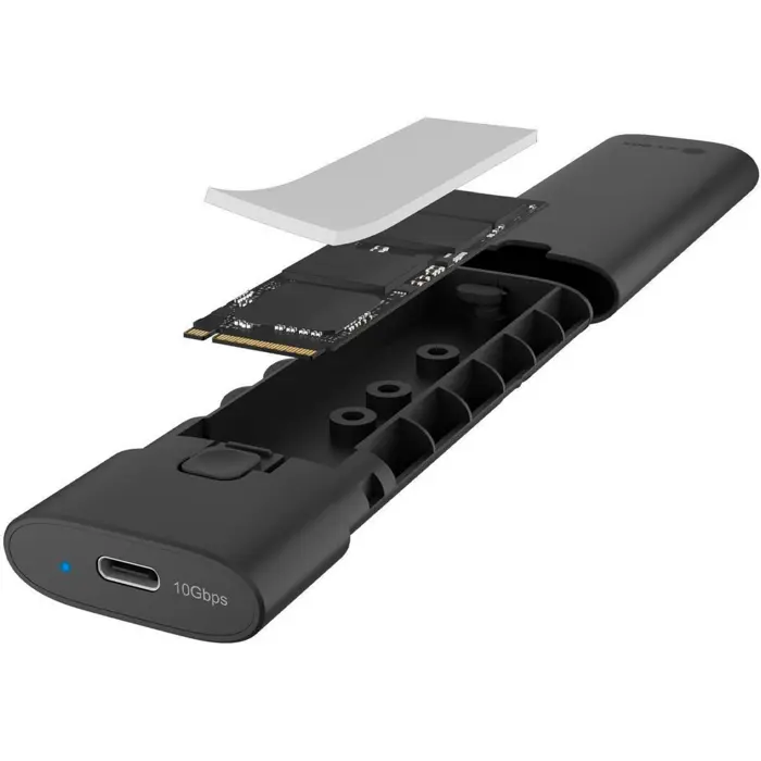 Icy Box Spade Case 1806 (black, with USB 3.2 Gen 2 Type-C)