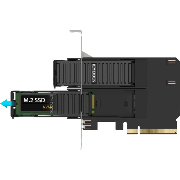 Icy Dock ExpressSlot Core CP073-2 (MB312M4P-B), removable frame black