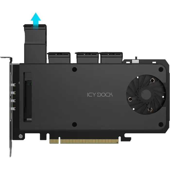 Icy Dock ExpressSlot Slide MB204MP-1B, interface card black