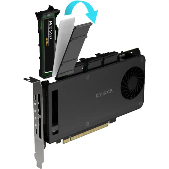 Icy Dock ExpressSlot Slide MB204MP-1B, interface card black