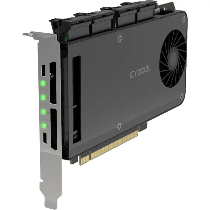 Icy Dock ExpressSlot Slide MB204MP-1B, interface card black