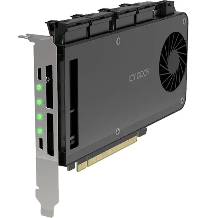 Icy Dock ExpressSlot Slide MB204MP-B, interface card black