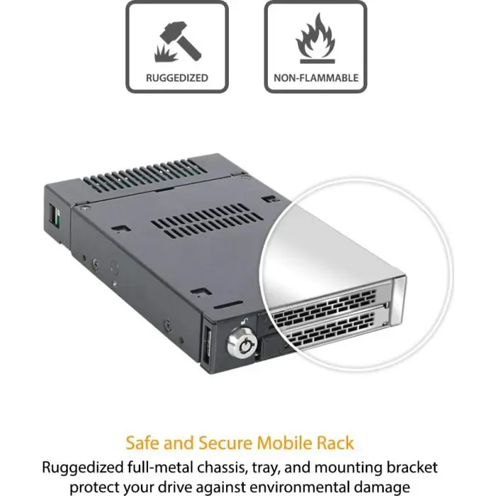 Icy Dock ToughArmor MB833M2K-B, mobile rack (black)