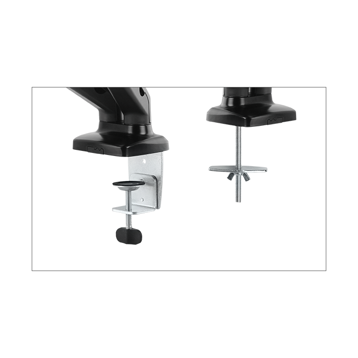 IcyBox dual desktop mount for monitor up to 27 ''
