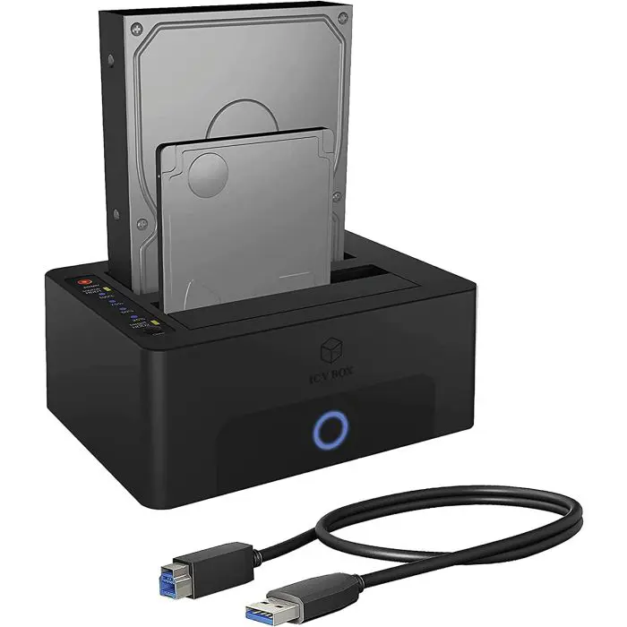 Icybox IB-1232CL-U3 docking & clone station for 2.5" and 3.5" drives