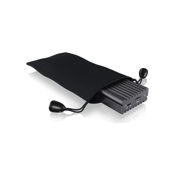 IcyBox IB-1817MC-C31 USB-C 3.1 ohišje za M.2 NVMe in SATA SSD ter zaščito pred pisanjem