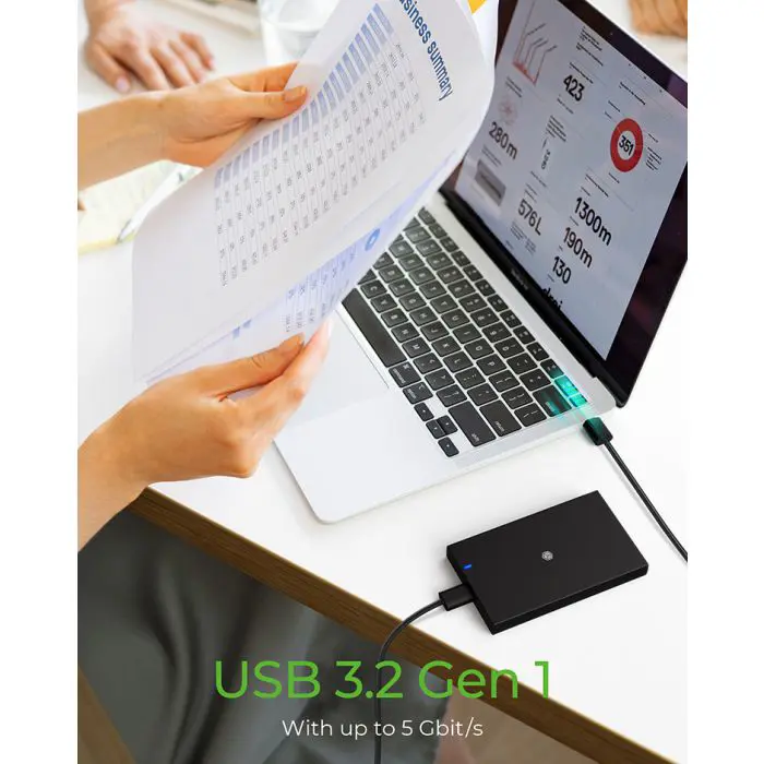 IcyBox IB-200T-C3  USB-C 3.2 ohišje za 2,5" HDD in SSD diske