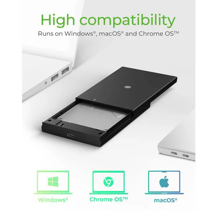IcyBox IB-200T-C3  USB-C 3.2 ohišje za 2,5" HDD in SSD diske