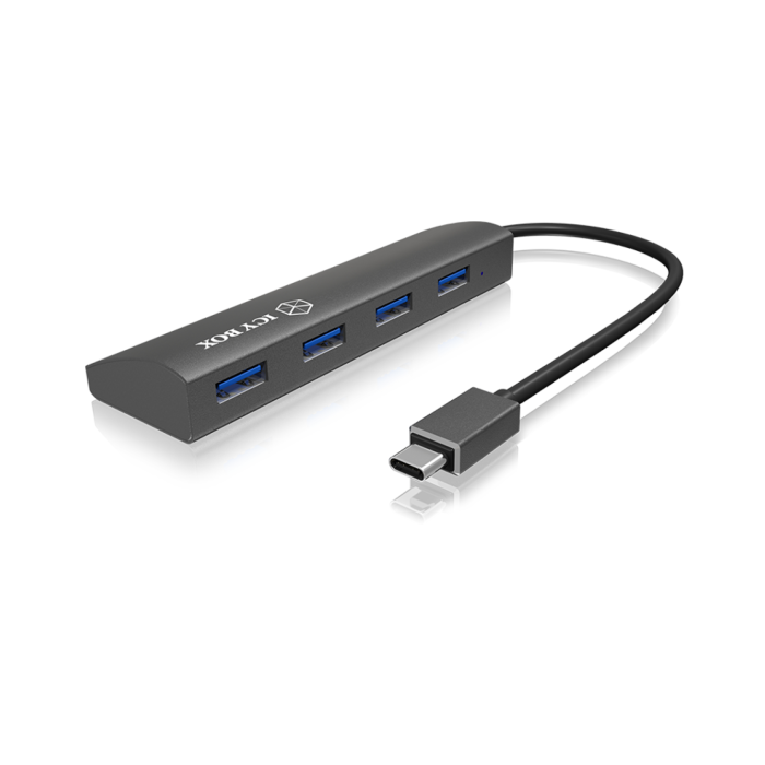 Icybox IB-AC-6405C USB-C hub to 4x USB-A