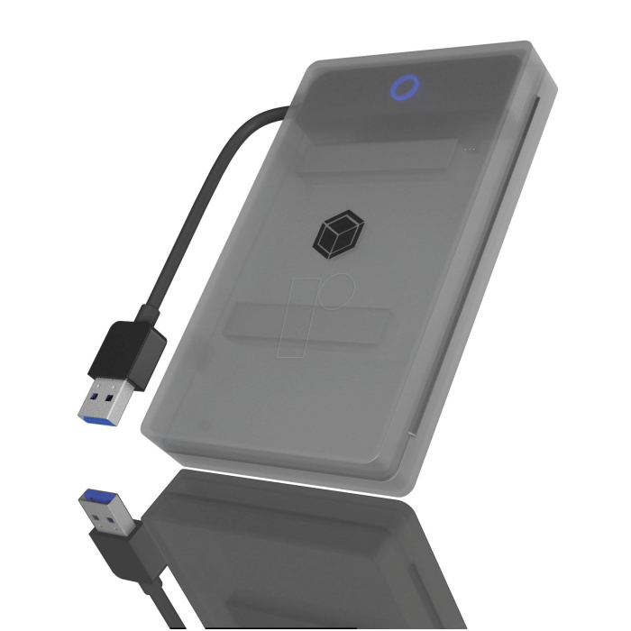 Icybox IB-AC603B-U3 USB 3.2 case/adapter for 2.5" SATA HDD/SSD disk.