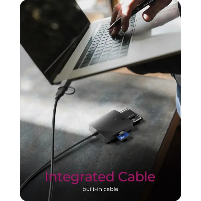 IcyBox IB-CR302-CU3 USB 3.0 card reader with USB-A and USB-C connectors