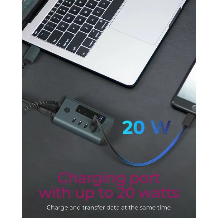 Icybox IB-HUB1454-C31 4-port hub with USB 3.2 Gen 2 Type-C interface