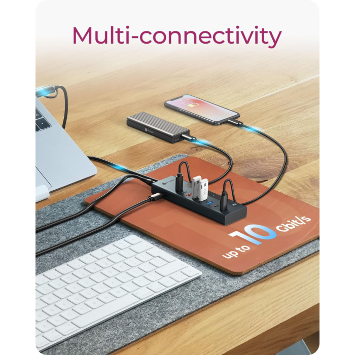 ICYBOX IB-HUB1743-CPD 9-in-1 USB-C/A hub interface with PD