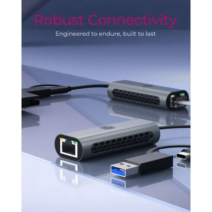 Icybox IB-LAN301-C3 USB-A and USB-C network card/adapter to 2.5 Gbit Ethernet