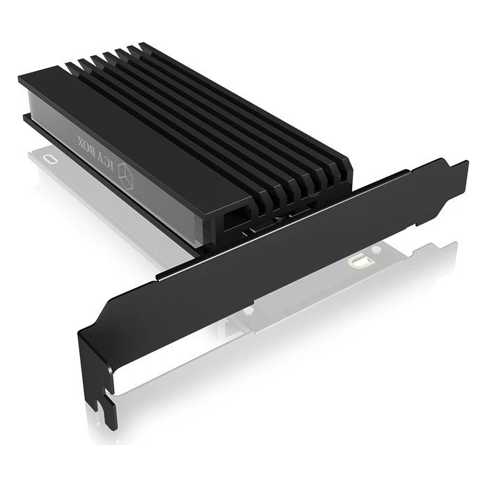 Icybox IB-PCI214M2-HSL enclosure/adapter for M.2 NVMe SSDs to PCIe x4 card with cooler