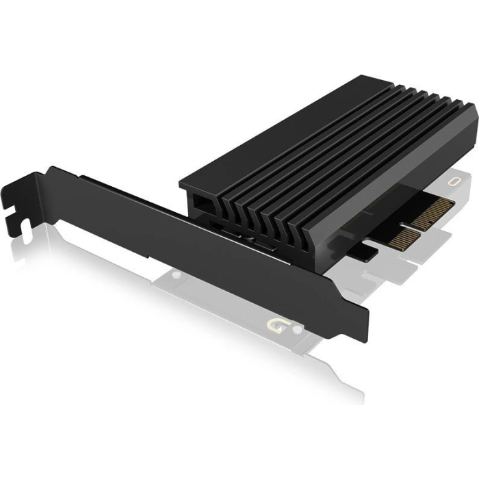 Icybox IB-PCI214M2-HSL enclosure/adapter for M.2 NVMe SSDs to PCIe x4 card with cooler