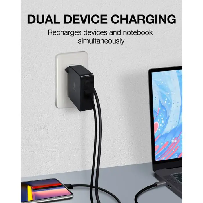 Icybox IB-PS101-PD USB-C Power Delivery 90W fast charger