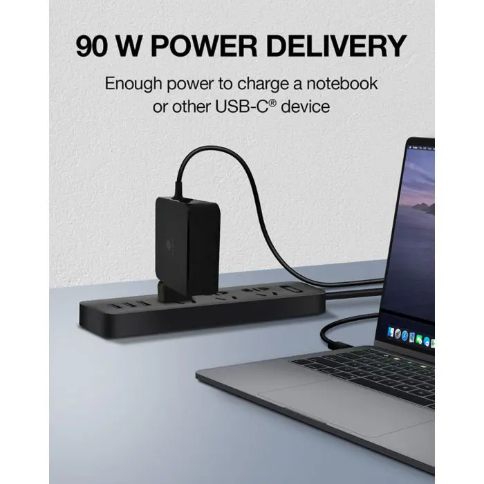 Icybox IB-PS101-PD USB-C Power Delivery 90W fast charger