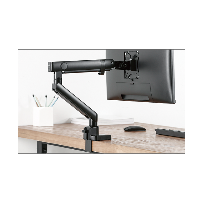IcyBox single monitor holder up to a diagonal of 32 '' with mounting on the edge of the table