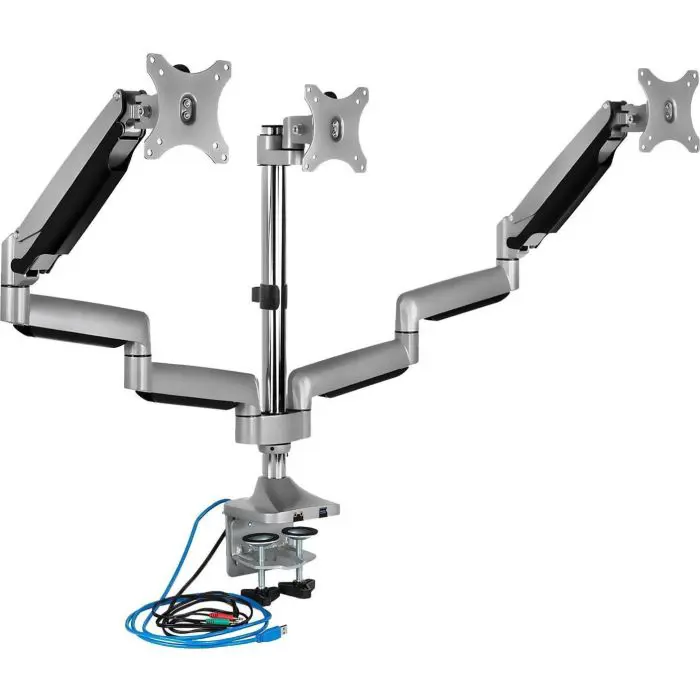 IcyBox triple desktop mount for monitor up to 32 ''