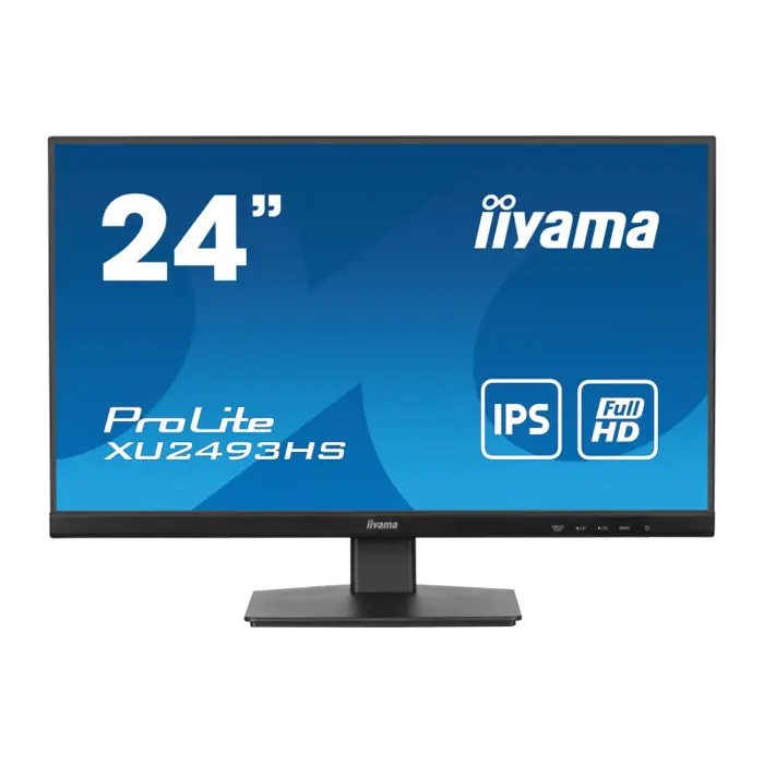 IIYAMA 24" Prolite XU2493HS-B6, 1920x1080, FHD, IPS, 250 cd/m2, 0.5ms, HDMI/DP