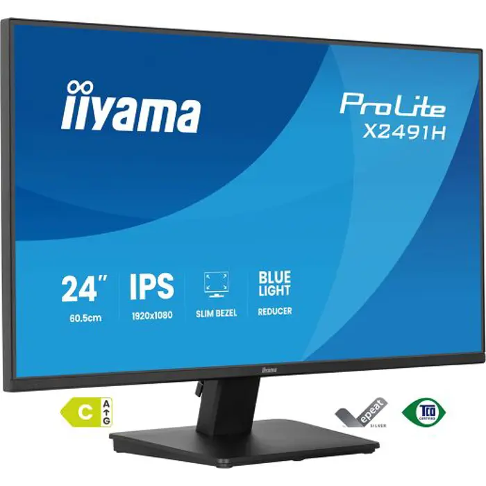 IIYAMA 24" X2491H-B1 FHD (1920x1080) IPS, 120Hz, 1ms, 350cd/m2, HDMI, DP