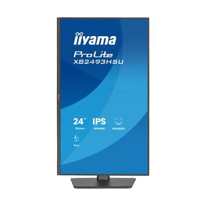 IIYAMA 24" XB2493HSU-B1 FHD (1920x1080) IPS Pivot, 16:9, 350 cd/m2, 1500:1, 120Hz, 1ms, HDMI, DP, USBx2, zvučnici