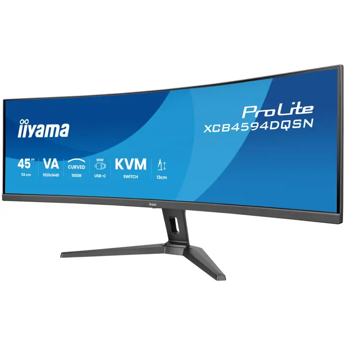 iiyama G-MASTER 45"LCD Curved Bus. UWQHD computer monitor 114.3 cm (45") 5120 x 1440 pixels Dual QHD LED Black