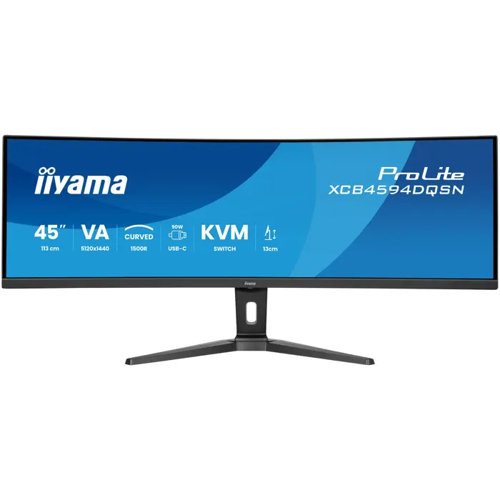 iiyama G-MASTER 45"LCD Curved Bus. UWQHD computer monitor 114.3 cm (45") 5120 x 1440 pixels Dual QHD LED Black