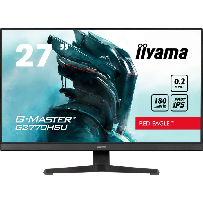 iiyama G-Master G2770HSU-B6 Red Eagle, gaming monitor - 27 - black (matt), FullHD, Fast IPS, Adaptive-Sync, 180Hz panel