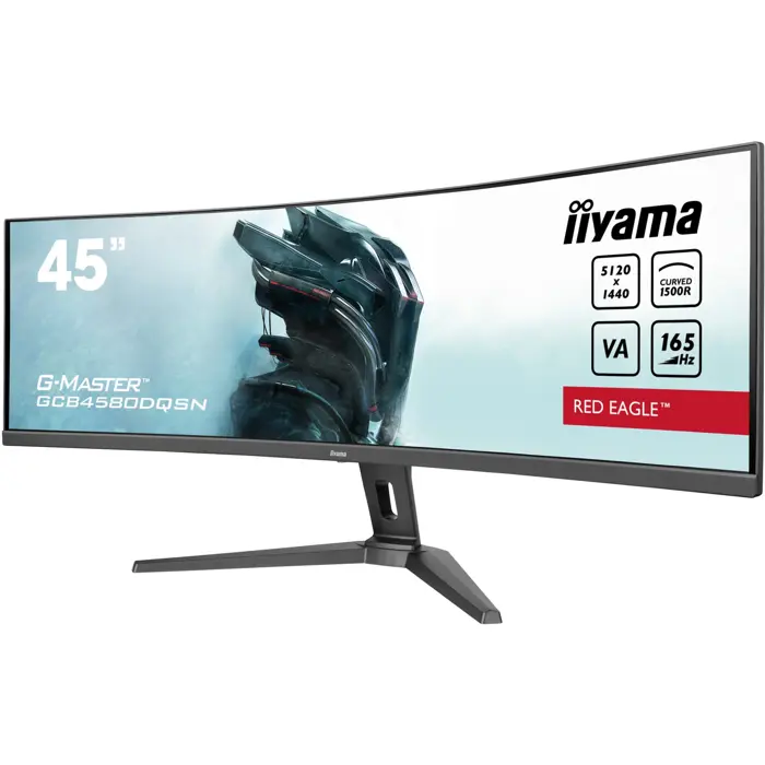 iiyama G-Master GCB4580DQSN-B1, gaming monitor - 44 - black (matt), DQHD, VA, curved, AMD Free-Sync, 165Hz panel