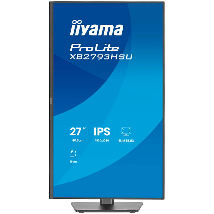 IIYAMA Monitor LED XB2793HSU-B1 27" IPS 1920x1080 120Hz, 16:9. 350cd, 1500:1, 1ms, HDMI, DP, USB HUB, Full Ergo, Pro
