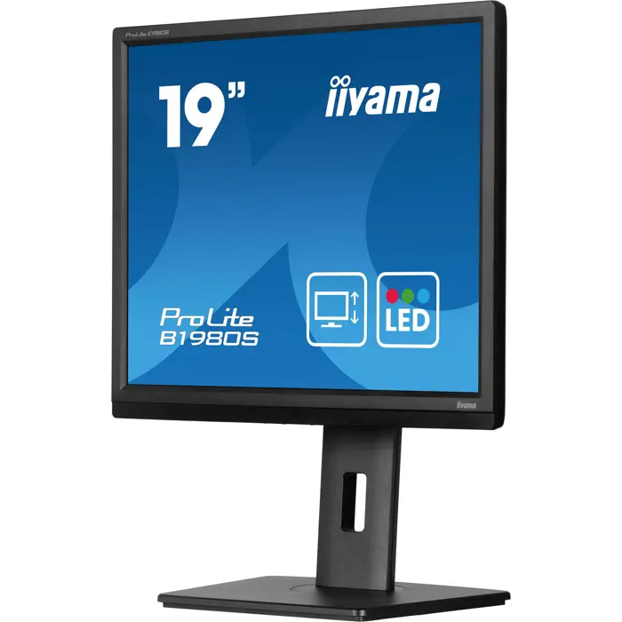 iiyama ProLite B1980S-B1, LED monitor - 19 - black (matte), SXGA, TN, HDMI, DP, ergonomic stand