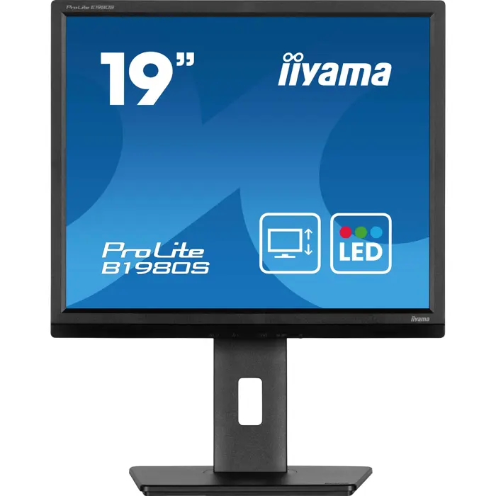 iiyama ProLite B1980S-B1, LED monitor - 19 - black (matte), SXGA, TN, HDMI, DP, ergonomic stand