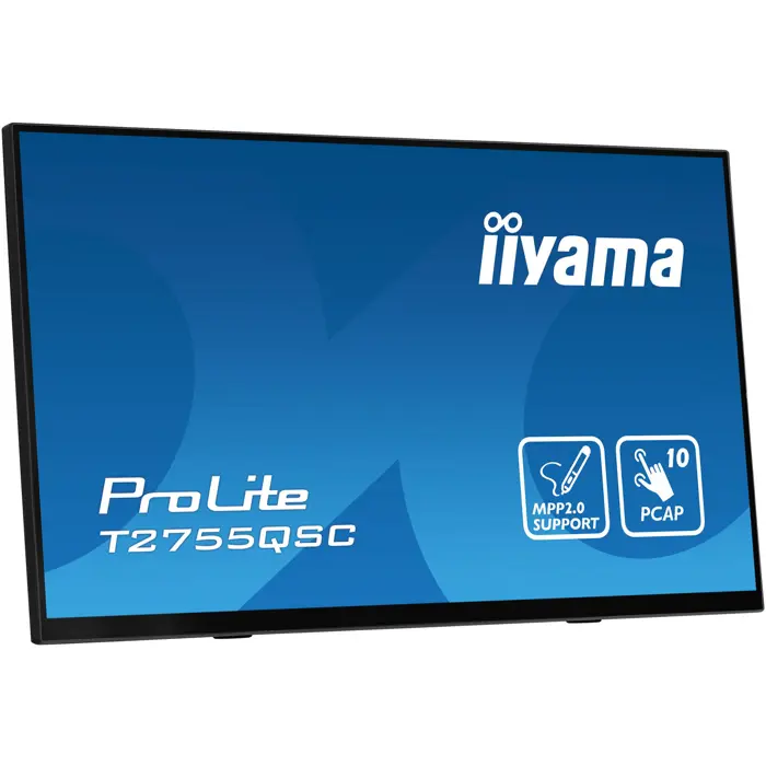 Iiyama ProLite T2755QSC-B1 (68.4 cm (27 inches), black (matt), WQHD, IPS, touchscreen, USB hub)