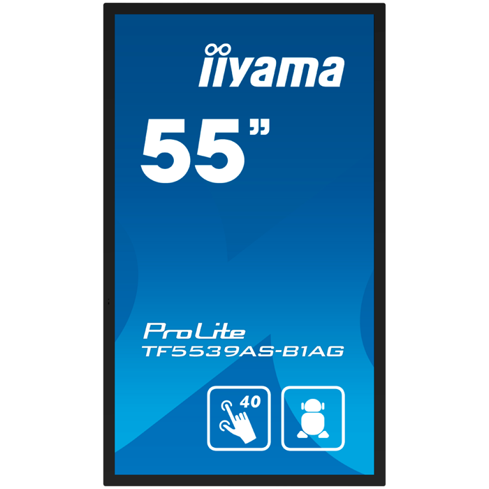 IIYAMA Prolite TF5539AS-B1AG Business Monitor - 139 cm (54.6"), 4K UHD (3840x2160), IPS LED, 60Hz, 8ms, 500 cd/m²