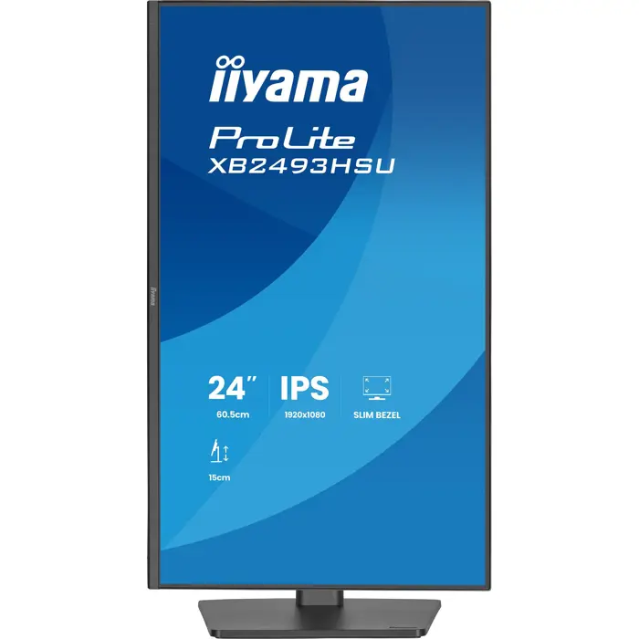 iiyama ProLite XB2493HSU-B1 - 27 - FullHD, IPS, HDMI, DP, USB hub, Adaptive-Sync, 120Hz panel