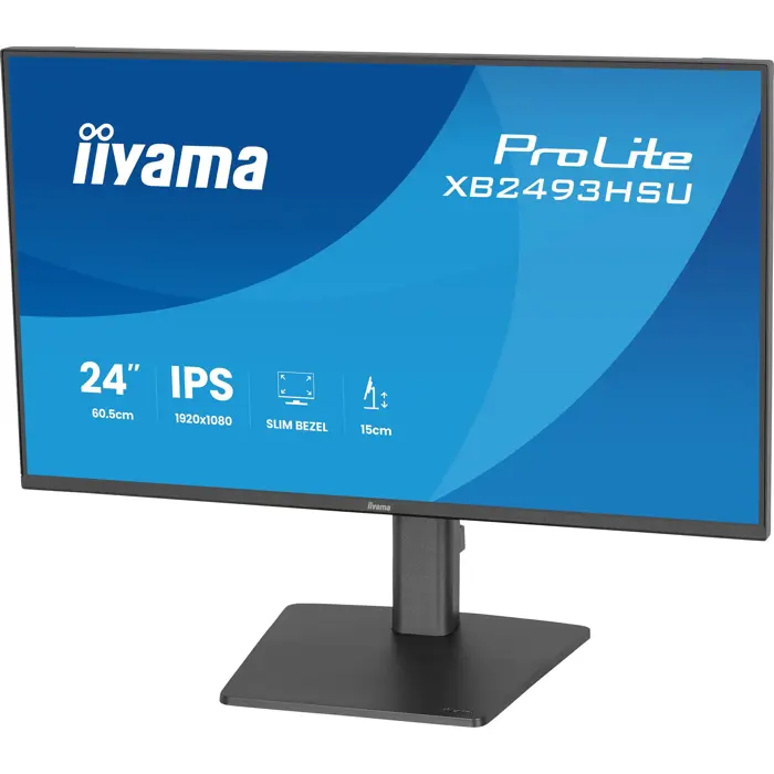iiyama ProLite XB2493HSU-B1 - 27 - FullHD, IPS, HDMI, DP, USB hub, Adaptive-Sync, 120Hz panel