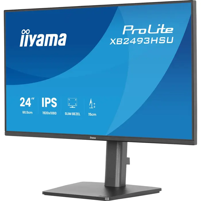 iiyama ProLite XB2493HSU-B1 - 27 - FullHD, IPS, HDMI, DP, USB hub, Adaptive-Sync, 120Hz panel