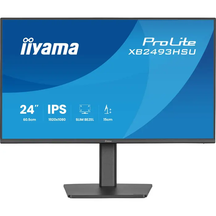 iiyama ProLite XB2493HSU-B1 - 27 - FullHD, IPS, HDMI, DP, USB hub, Adaptive-Sync, 120Hz panel
