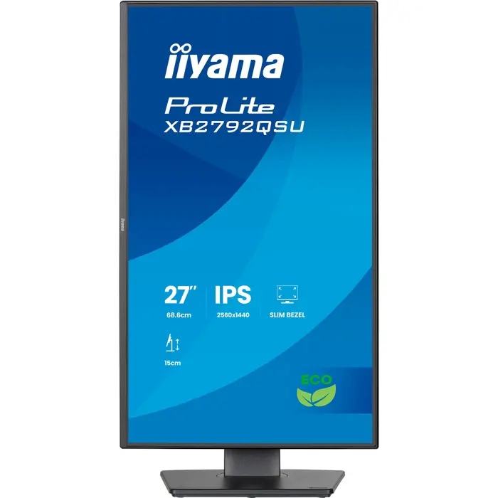 iiyama ProLite XB2792QSU-B1, LED monitor - 27 - black (matt), QHD, IPS, HDMI, DP, USB hub, 120Hz panel
